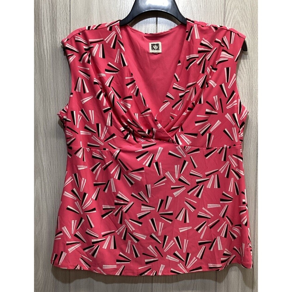 ANNE KLEIN Women's (Size 20x24")‎ Sleeveless V-Neck Shirt Stretch *No Size Tag*